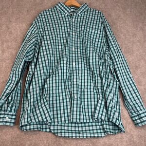 Duluth Trading‎ Co Wrinkle Fighter Plaid Long Sleeve Button Down Shirt 3XL